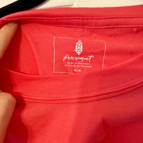Women’s Free People FP Movement Inspire Logo T-Shirt Hibiscus. Size Medium. NWT - Picture 5 of 8
